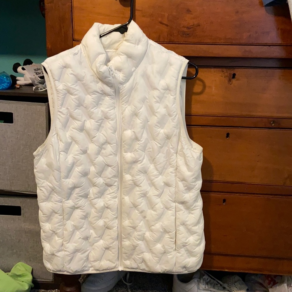 White Puffer Vest